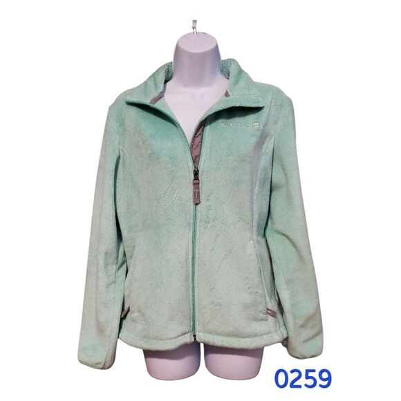Free Country Live in It Women's Mint Green Zip Up Fleece - Petite Small - 0259 - Picture 1 of 10